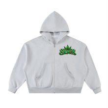Load image into Gallery viewer, Fleeced Full-Zip Boxy Hoodie