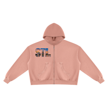Load image into Gallery viewer, Unisex Vintage Wash Fleece Boxy Hoodie
